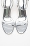 Jasmine Silver Skin Single Strap Women's Heeled Shoes - 2