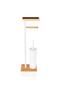 Toilet Paper Stand with Bamboo Tray and Brush White Glv0760 - 5