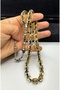 Handcrafted Nakkaş İmame Gold Leafed Aircraft Glass Rosary - 3