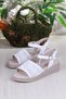 05-2001 Soft Comfortable Buckle Detailed Lace Braided Women's Sandals - 5