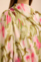 Batik Patterned Stand Collar Blouse - 6