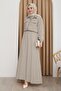 Jacket Zippered Dress Milk Coffee - 3