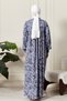 Shirred Robadan Buttoned Front Viscose Fabric Tesseture Clothing Mother Dress Prayer Dress - 7