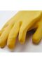 Rınnıg General Cleaning and Dishwashing Gloves, Bright Yellow-Off White Gloves, S, 1 Pair - 3