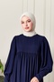Shirred Robadan Buttoned Front Viscose Fabric Tesseture Clothing Mother Dress Prayer Dress - 5
