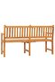 3-Seater Garden Bench with Table 150 cm Solid Teak Wood - 5