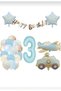 Blue Age Foil Balloon Retro Airplane Police Car Balloon Retro Birthday Party Set Ornament - 4