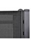 2 Seater Garden Bench 131 cm Steel and Textilene Black - 4