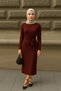 Women's Side Tie Detail Long Sleeve Hijab Dress