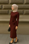 Women's Side Tie Detail Long Sleeve Hijab Dress - 2