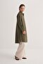 Women's Organic Cotton Long Basic Shirt Khaki - 2