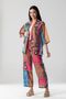Anatolian Inspired Special Design Linen Textured Woven Kimono Trousers Set of 2 - 4
