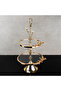 2 Tier Presentation Plate with Stoned Glass Holder Cookie Holder 20-25X50Cm - 3