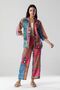 Anatolian Inspired Special Design Linen Textured Woven Kimono Trousers Set of 2 - 5