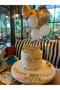 Gold Cake Crown Set (Cake Crown, Birthdayqueen Gold Cakeplexis, Goldpasta Simi) - 3