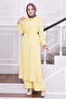 Tie-Waist Pants Hijab Set Yellow