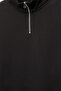 Fermuarlı dik yaka basic sweatshirt - 6