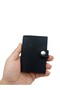 Genuine Leather Men's & Women's Card Holder Wallet - Transparent Pocket - Handmade - 2