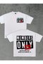Member Only Streetwear Printed Unisex Oversize Cut 100% Cotton Crew Neck Black T-Shirt