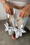 Mekra Silver Satin Bow Detailed Women's Heeled Shoes - 2
