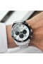 Ch002461 Men's Wrist Watch with Steel Band - 4