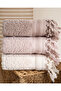Buldan Üretimi Dowry Deluxe Jacquard Harem 4-Piece Bath Towel I 70X140 - 4
