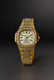 Luxury Women's Wristwatch with Stone Calendar