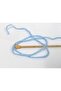 8X50Gr. Softair Tweed Viscose, Acrylic Blue Winter, Dotted, Flat Threads, Thick, Chain - 3