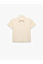 Cotton Oversize Buttoned Basic Short Sleeve Shirt