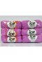 6X50Gr. Almina Cotton Mercerized Cotton Candy Pink Summer Yarns, Cotton, 100% Cotton - 4