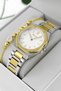 Steel Cord Steel Case Women Wrist Watch, 3 Atm Waterproof Gold-Silver Zmfer192 - 2