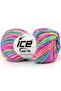 8X50Gr. Lorena Print Acrylic, Cotton Rainbow Summer Yarns, Cotton, Batik Patterned