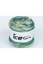 Lot of 3 X 100Gr Skeins Ice Yarns Silk Bamboo Sock (10% Silk 35% Superwash Wool) Yarn Green Shades B