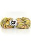 3X100Gr. Hand Dyed Cashmere Cashmere Pink, Cream, Yellow, Grey, Salmon Luxury, Cashmere, Tie-Dye Patterned, Hand Dyed