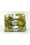 3X100Gr. Organic Wool Bulky Hand Paint Gold, Green Shades Luxury, Winter, Wool, 100% Wool, Thick, Hand - 4