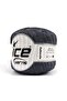 6X50Gr. Fettuccia Acrylic Dark Gray Stripe, Summer Yarns, Worsted, Acrylic
