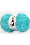 Lot of 4 X 100Gr Skeins Ice Yarns Chenille Baby Light (100% Microfiber) Yarn Light Turquoise
