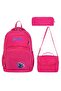 Sti̇tch Fabric Primary School Bag Printed Set of 3 (Bag.Thermal Lunch.Pen Holder)