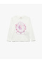 Cotton Long Sleeve Crew Neck Printed T-Shirt