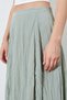 Crinkle Textured, High Waist, Midi Length Flared Women's Skirt |   Ek100295128 - 4