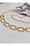 Square Pattern Gold Chain Belt Women's Belt Dress Belt Shirt Belt Coat Belt - 2