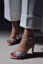Aqua Women's Pointed-Toe Strap Detail Heeled Slipper Sandals