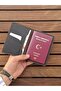 Brown Passport Cover Genuine Leather Travel Wallet Passport Holder