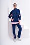 Two-Tone Zippered Tracksuit Set
