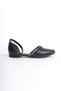 Monica Buckle Orthopedic Comfortable Sole Stone Detailed Women's Ballerina Shoes Cst - Black - 6