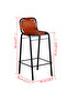 Bar Stools 2 pcs Real Leather - 3