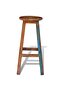 Bar Stool Solid Reclaimed Wood - 6