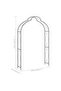 Garden Arch Black 150x34x240 cm Iron - 3