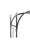 Garden Arch with Gate Black 108x45x235 cm Steel - 5