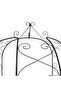 Garden Arch Black Ø180x255 cm Steel - 4